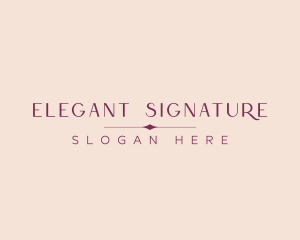 Elegant Business Wordmark logo design