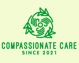 Green Hand Lawn Care  logo design