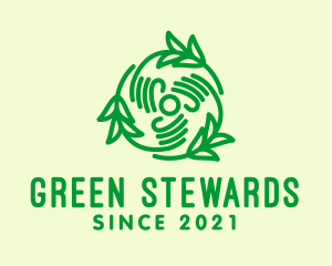 Green Hand Lawn Care  logo design