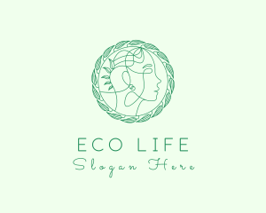 Eco Natural Face logo design