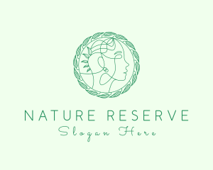 Eco Natural Face logo design