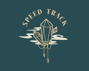 Whimsical Diamond Crystals Logo