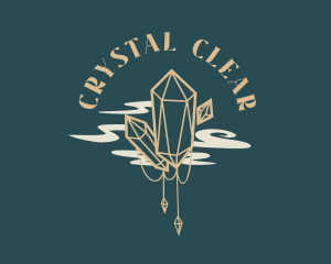 Whimsical Diamond Crystals logo design