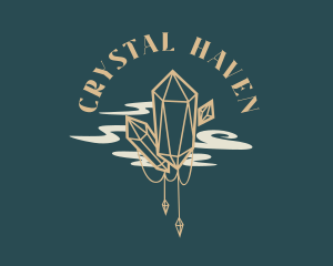 Whimsical Diamond Crystals logo design