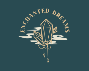 Whimsical Diamond Crystals logo design