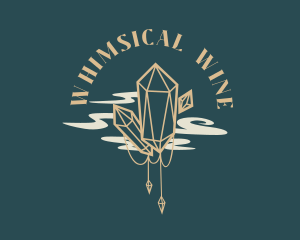 Whimsical Diamond Crystals logo design