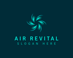 HVAC Air Spin logo design