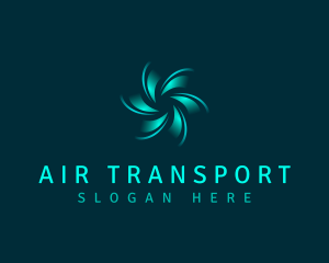 HVAC Air Spin logo design