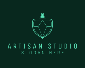 Emerald Gem Perfume logo design