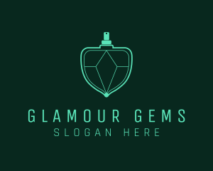 Emerald Gem Perfume logo design