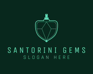 Emerald Gem Perfume logo design