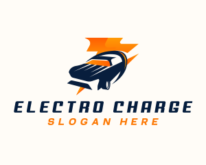 Electric Car Lightning logo design