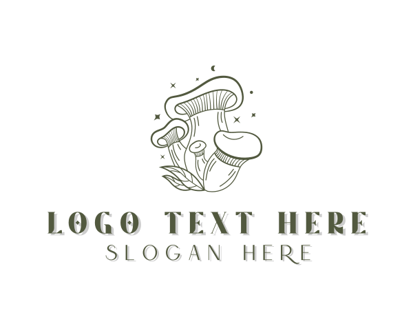 Mushroom logo example 4