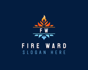 Fire Ice Ventilation logo design