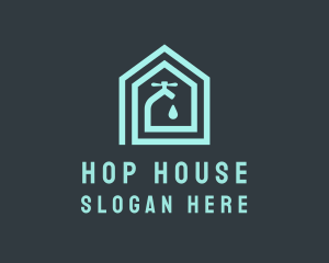 Plumbing House Faucet logo design