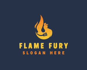 Hot Roast Chicken logo design