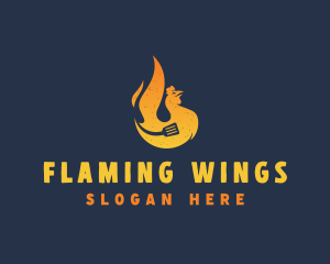 Hot Roast Chicken logo design