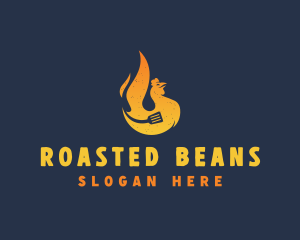 Hot Roast Chicken logo design