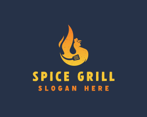 Hot Roast Chicken logo design