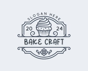 Cupcake Bake Patisserie logo design