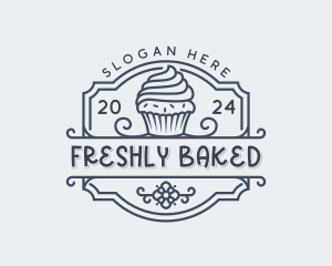 Cupcake Bake Patisserie logo design