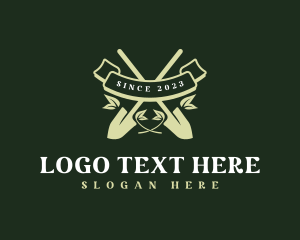 Shovel Gardening Tool logo