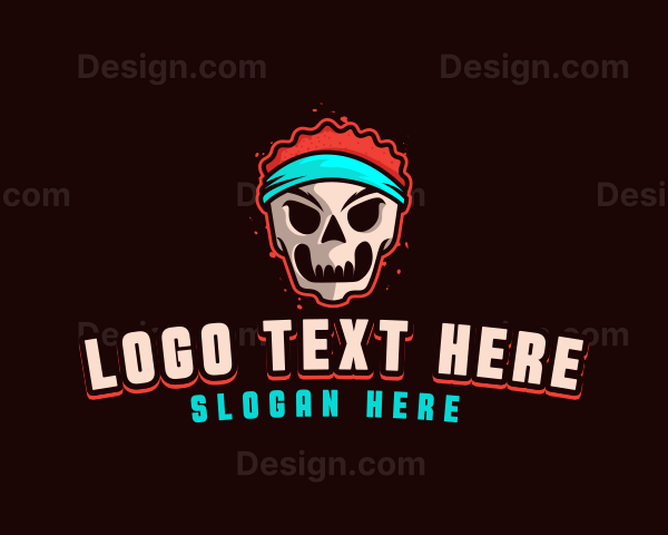 Sporty Skull Fitness Logo