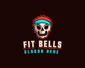 Sporty Skull Fitness logo design