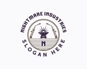 Industrial Welder Metalworks logo design