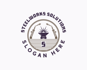 Industrial Welder Metalworks logo design