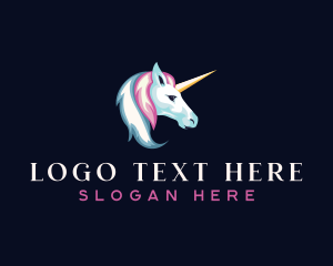 Unicorn Mythical Horse logo