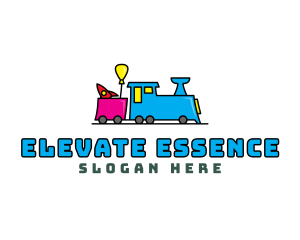 Toy Train Daycare Logo