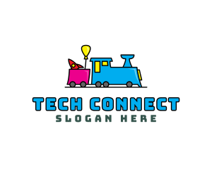 Toy Train Daycare Logo
