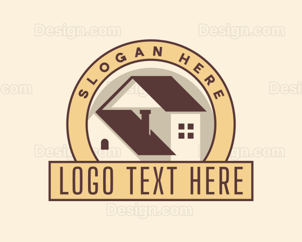 House Roofing Construction Logo