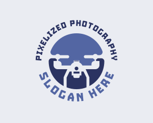 Drone Camera Surveillance logo design