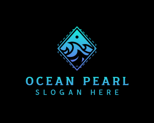 Ocean Wave Waterpark logo design