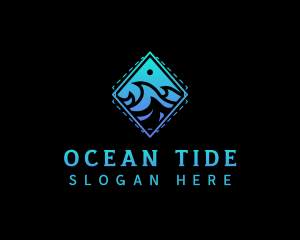 Ocean Wave Waterpark logo design