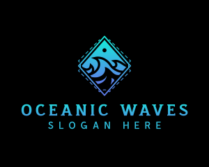 Ocean Wave Waterpark logo design