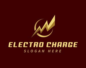 Lightning Bolt Electricity logo design