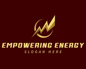 Lightning Bolt Electricity logo design