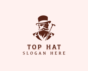 Gentleman Hipster Grooming logo design