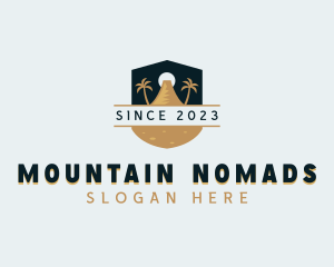 Outdoor Island Mountain logo design