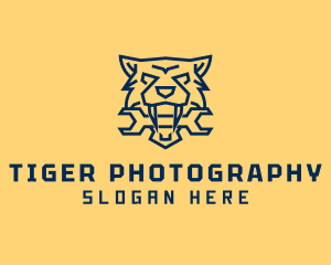 Tiger Mechanic Repair Wrench logo
