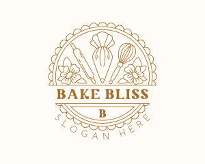 Flower Baking Confectionery logo design