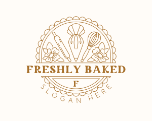 Flower Baking Confectionery logo design