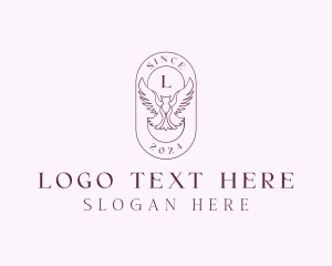 Elegant Bird Crest logo