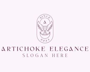 Elegant Bird Crest logo design