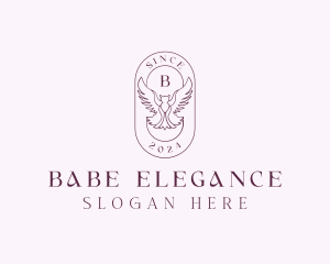 Elegant Bird Crest logo design