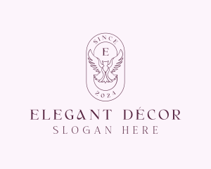 Elegant Bird Crest logo design