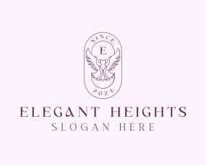 Elegant Bird Crest logo design